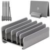 A Laptop Stand That Can Hold Up To 5 Devices In a Vertical The Width Is Freely and the Aluminum Material Is Compatible with Various Brands of