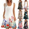 Women's Casual Sundress With Pockets Summer Boho Beach Dress Holiday  For Women Tank Dresses