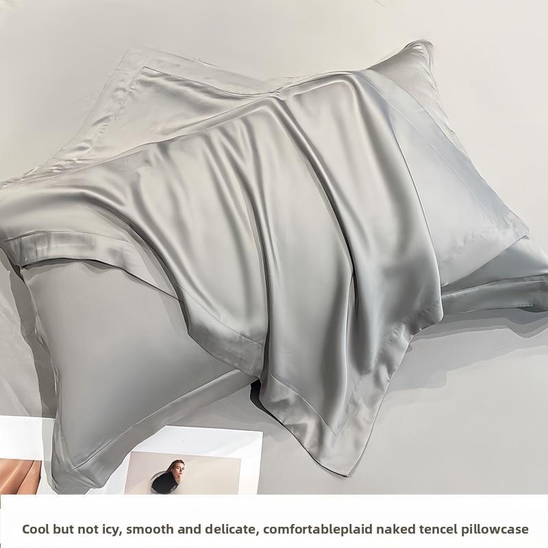100 Tencel Pillowcases Summer Ice Silk Pillowcases Silk Pillowcases 48X74cm Adult Pillow Towels