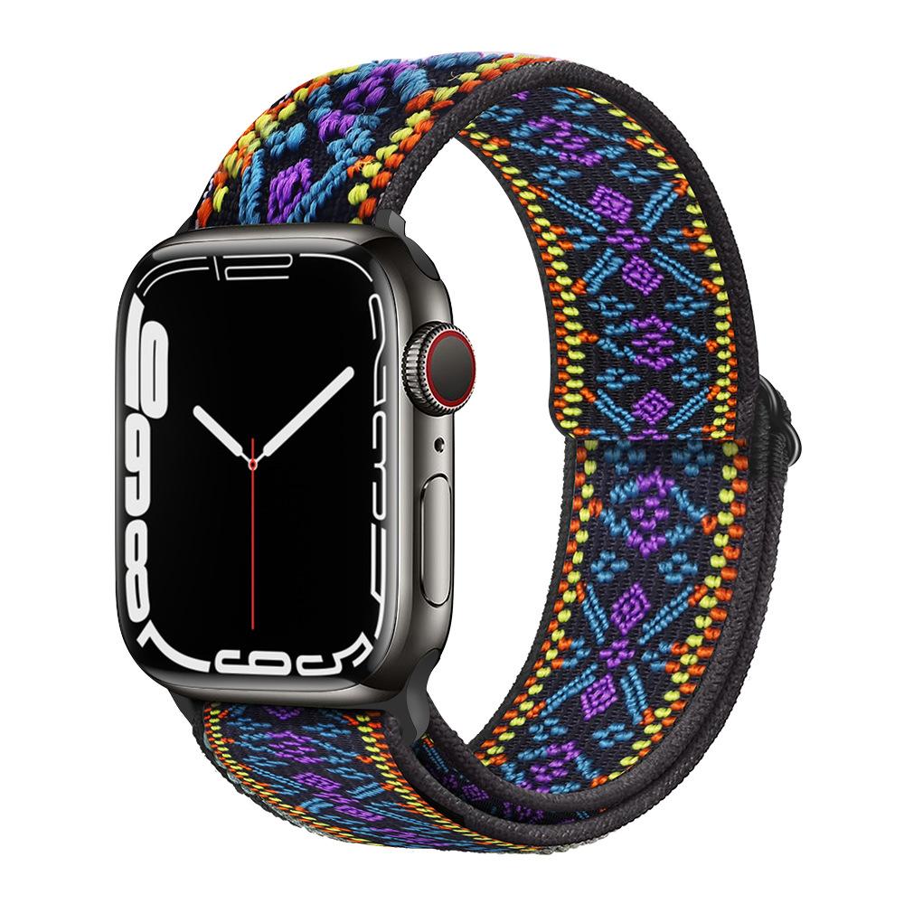 Нейлоновый ремешок-петля для Apple Watch Band 44 мм, 40 мм, 45 мм, 49 мм, 41 мм, 42 мм, 38 мм, 44, 45 мм, браслет iWatch Series Ultra 8, 7, 6, 5, 4 SE Band