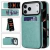 Чехол для телефона For 17 Air 16E 16 Pro Max 15 14 Plus 11 13 12 XR XS С подставкой Держатель для карт Флип-чехол Ретро кожаная обложка