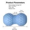 Peanut Massage Ball Double Lacrosse Foot Massage Roller Deep Tissue Muscle Massage Myofascial Release Back Neck Massage Tool