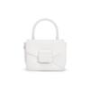 New CHARLES&KEITH Polyurethane Portable One Shoulder Small Square Bag Medium Size Women's White/Light Pink/Green CK2-50151254