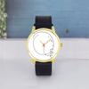 Gold Case Clock 45mm Wristwatch Minimalist Math Design Stainless Steel Strap Unique Geek Gift Quartz Watch Women
