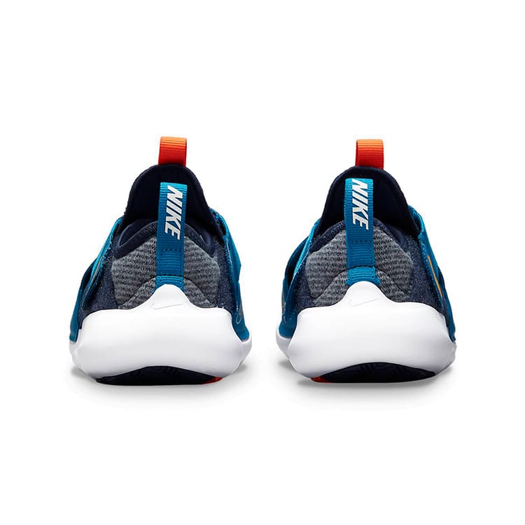 Nike Кроссовки для бега Flex Advance SE На липучке Низкие Сине-оранжевые Детские Возраст 3-7 лет DC5562-400
