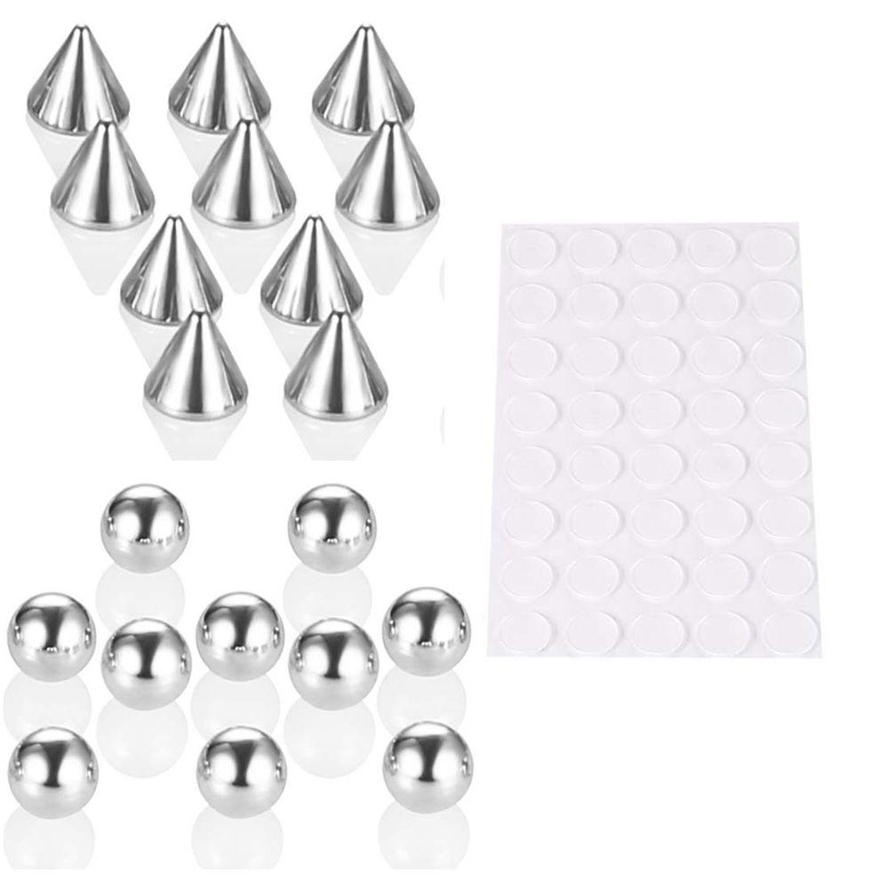 Steel With Sticker For Women No Piercing Jewelry Ball Nose Ring Eyebrow Stud Set Fake Lip Stud