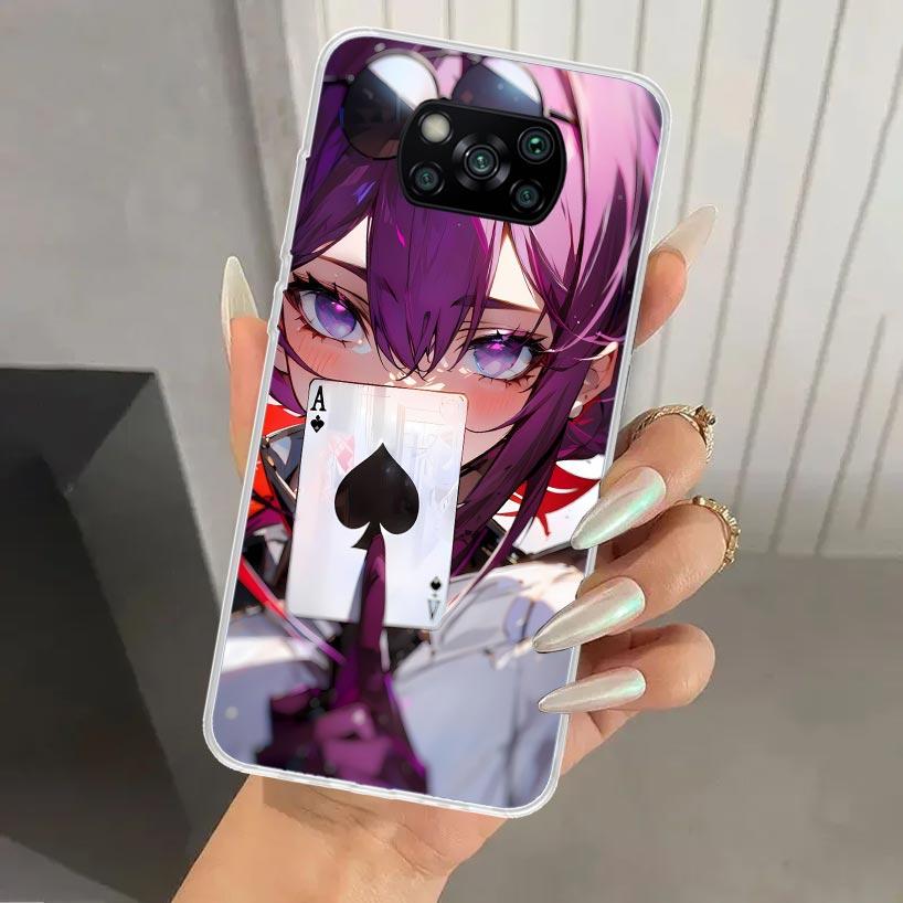 Чехол для телефона Honkai Star Rail Kafka для Xiaomi Poco X7 X6 X5 X4 X3 Nfc F6 F5 F4 GT F3 F2 Pro F1 M5S M4 M3 5G Мягкий Чехол Печать Защитный