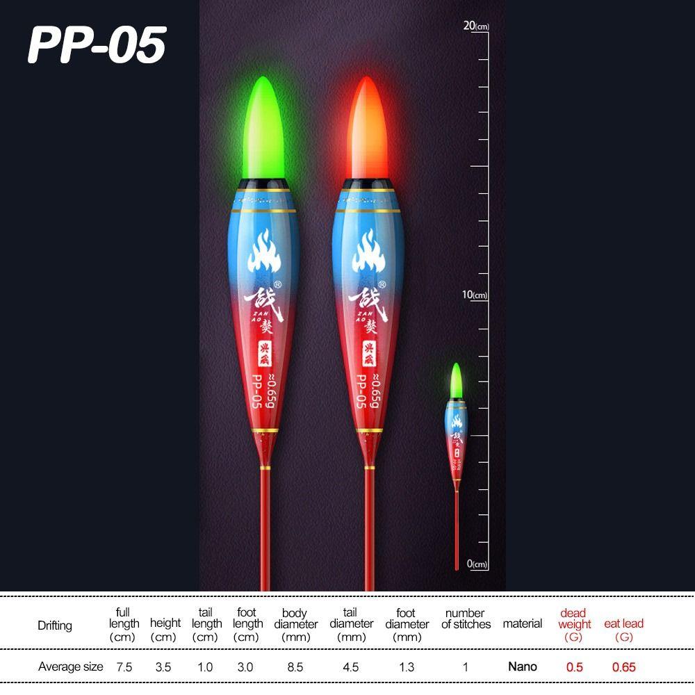 Индикатор Электронный поплавок для рыбалки Скользящий дрейф Трубка Поплавки для рыбалки с камнями Легкий поплавок Ночная рыбалка