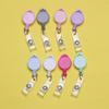 1PC Color Retractable Pull Badge ID Lanyard Name Tag Card Badge Holder Reels Key Ring Anti-Lost Chain Clips School office Supply
