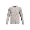 Under Armour Rival Terry Logo Print Loose Training Zip Hoodie Men Hoodies Agate-White 1361606-112