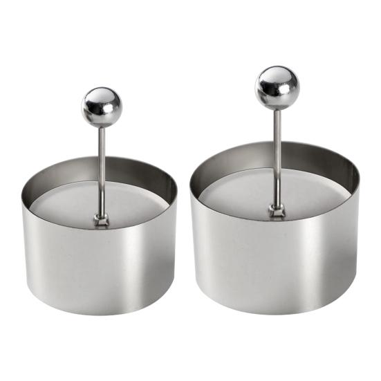 Кольцо для выпечки торта из нержавеющей стали, бесшовное, круглое, формы для муссовых тортов с толкателями и подъемниками, кухонный инструмент для выпечки для домашней пекарни