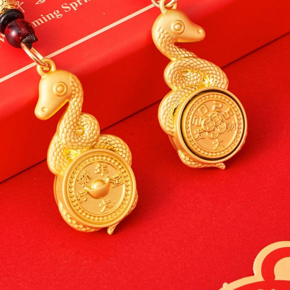 2 шт. Брелок в виде змеи по знаку зодиака, привлекающий удачу, приносящий удачу, подвеска для сумки, украшение, подарки на удачу