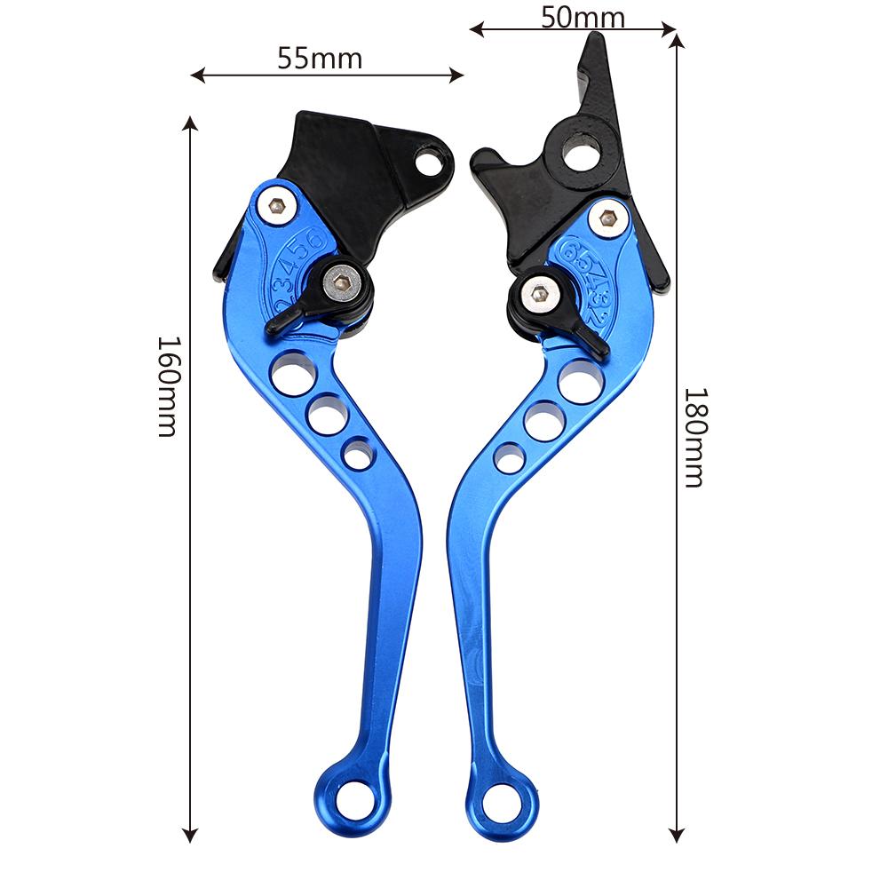 Moto Accessories Universal Fit for Motorbike Modification 1 Pair Alloy Motorcycle Brake Handle CNC Motorcycle Clutch Drum Brake Lever Handle