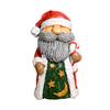 Santa Claus Snowman Resin Figurine Christmas Tabletop Decoration for Home Office Desk Festive Holiday Gift