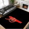 Anti‑Slip Crystal Velvet Floor Rug, Arsenal Design Carpet for Indoor Living Bedroom Home Decoration