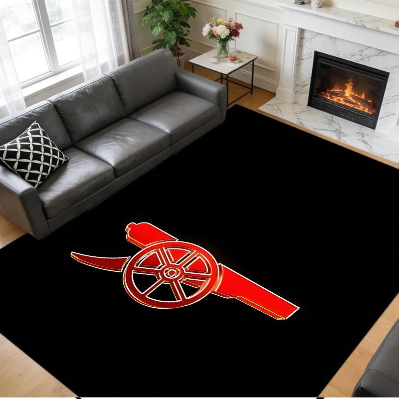 Anti‑Slip Crystal Velvet Floor Rug, Arsenal Design Carpet for Indoor Living Bedroom Home Decoration