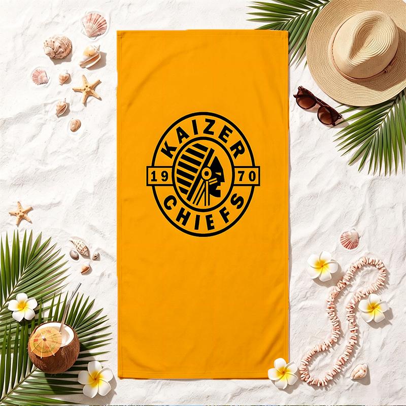 Мягкое пляжное полотенце Kaizer Chiefs Стильное пляжное полотенце для бассейна для летнего отдыха на море Путешествия