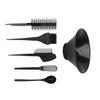 6pcs Hair Dye Kit Professional Multifunctional Soft Elastic Nylon Brush Hair Tinting Bowl Brush Set Black