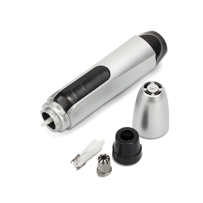 Модернизированный портативный триммер для волос в носу, электрическая машинка для стрижки волос в носу, черная машинка для стрижки волос в носу, черная машинка для стрижки волос в носу без спрея