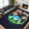 Anti‑Slip Crystal Velvet Floor Rug, Sally Face Design Carpet for Indoor Living Bedroom Home Decoration