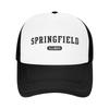 Летние сетчатые солнцезащитные шляпы Бейсболка Springfield с буквой Летняя Бейсболка Хип-Хоп Модные Шляпы Для пары Женские Регулируемые Бейсболки для кемпинга