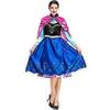 Cosplay Anime Costume Fairy Tale Dress Stage Costume Halloween Costume Princess Anna Ice Princess Costume