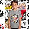 One Piece Characters Anime Print T Shirt for Kids Cotton Short Sleeve Shirt Boys Girls Summer Clothing Casual Soft Top