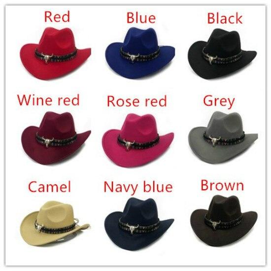 2023 Retro Wool Women Men Hollow Western Cowboy Hat Roll-up Wide Brim Cowgirl Jazz Sombrero CapTassel Tauren Ribbon