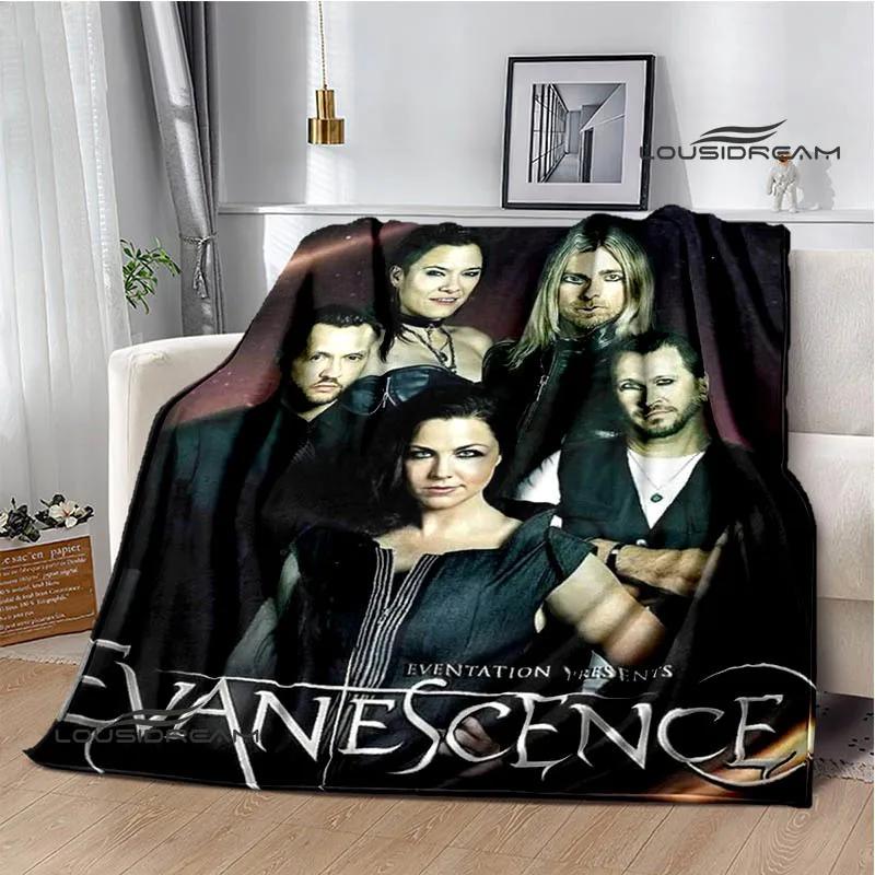 EvaneScence Банд Ретро Принт Модный Теплый Плед Фланелевый Плед Постельное Белье Дом Путешествия Подарок на День Рождения