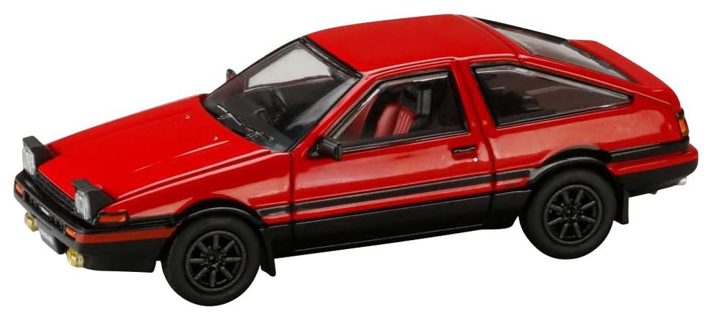 Toyota Sprinter Trueno GT APEX JDM Style 1/64 (AE86) Red/Black