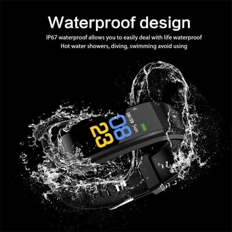 New Smart Band BloodOxygen Blood Pressure Heart Rate Monitoring Waterproof Monitor Fitness Smartband Bracelet For Android IOS