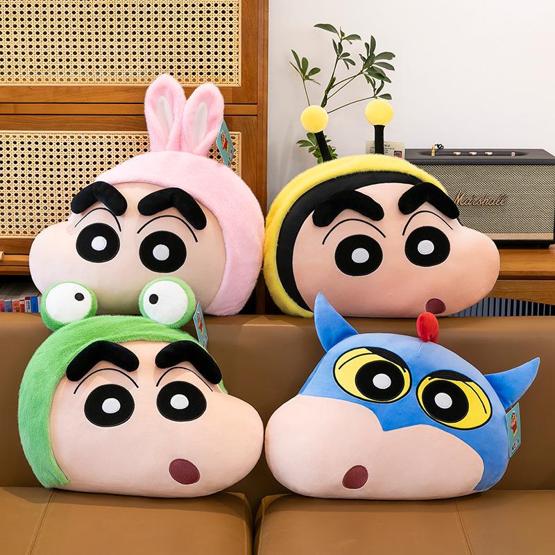 Cartoon Rabbit Xiaoxin's Head Plush Toy Girl Office Frog Sleeping Pillow Seat Bee Super Man Leaning Pillow