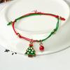 Santa Claus Bracelet Braided Woven Pendant Christmas Decorations for Happy New Year Christmas Xmas Gifts
