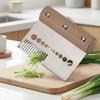 3 In 1 Multi-Purpose Scallion Slicer Wood Handle Scallion Cutter Creative Herb Stripper Restaurant