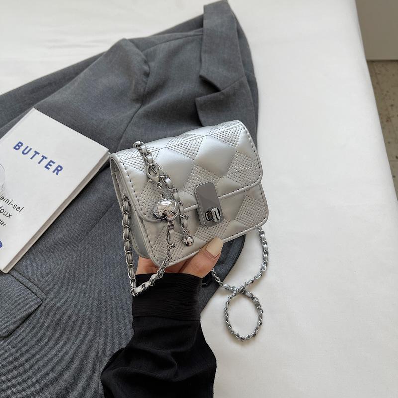 Маленькая сумка женская новая мода высококлассная модная бриллиантовая сумка на плечо цепочка сумка-мессенджер маленькая квадратная сумка