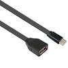 Плоский силиконовый OTG кабель-адаптер Type C на USB 2.0 для подключения флешек, кардридеров, мышей, клавиатур