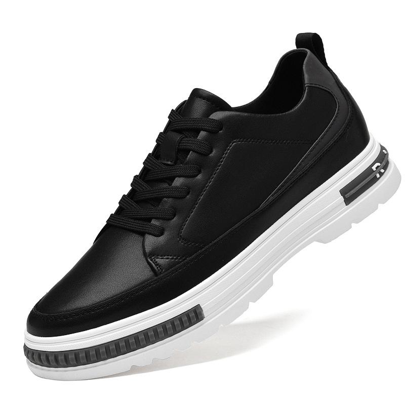 Весенняя обувь для мужчин с увеличением роста, удобная обувь на толстой подошве, обувь со скрытым увеличением роста, повседневные маленькие белые туфли, спортивная обувь