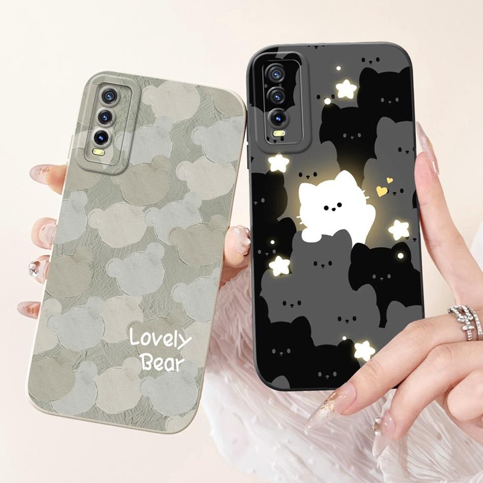 Для Vivo Y11S Y12S Y20 2021 Чехол Vivo Y20a Y20g Y20i Y20S Y20t Элегантный Принт Защита Камеры Мягкий Силикон Чехлы для Телефона