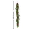 Artificial Pine Branch and Wreath Crafted with PVC for Natural Look Holiday Decorations and Arrangement Options