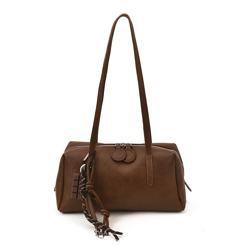 Индивидуальная сумка через плечо ниша 2025 новая ретро текстура ниша повседневная универсальная сумочка простая Бостон