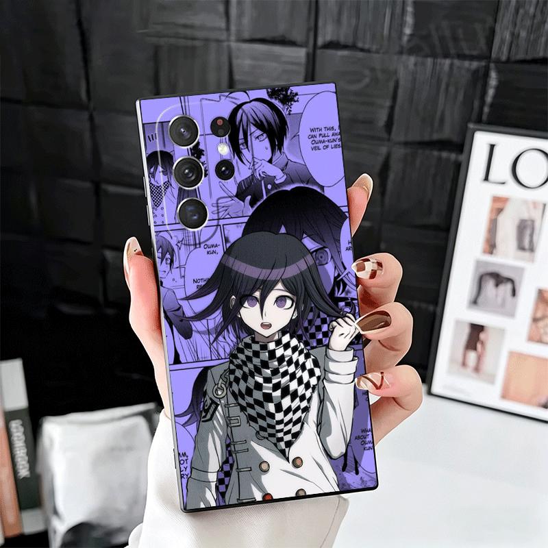 Anime D-Danganronpa Soft Phone Case for Samsung Galaxy S26 S25 Edge S24 Ultra S23 Plus S22 S21 FE S20 Black Cover Back Shell