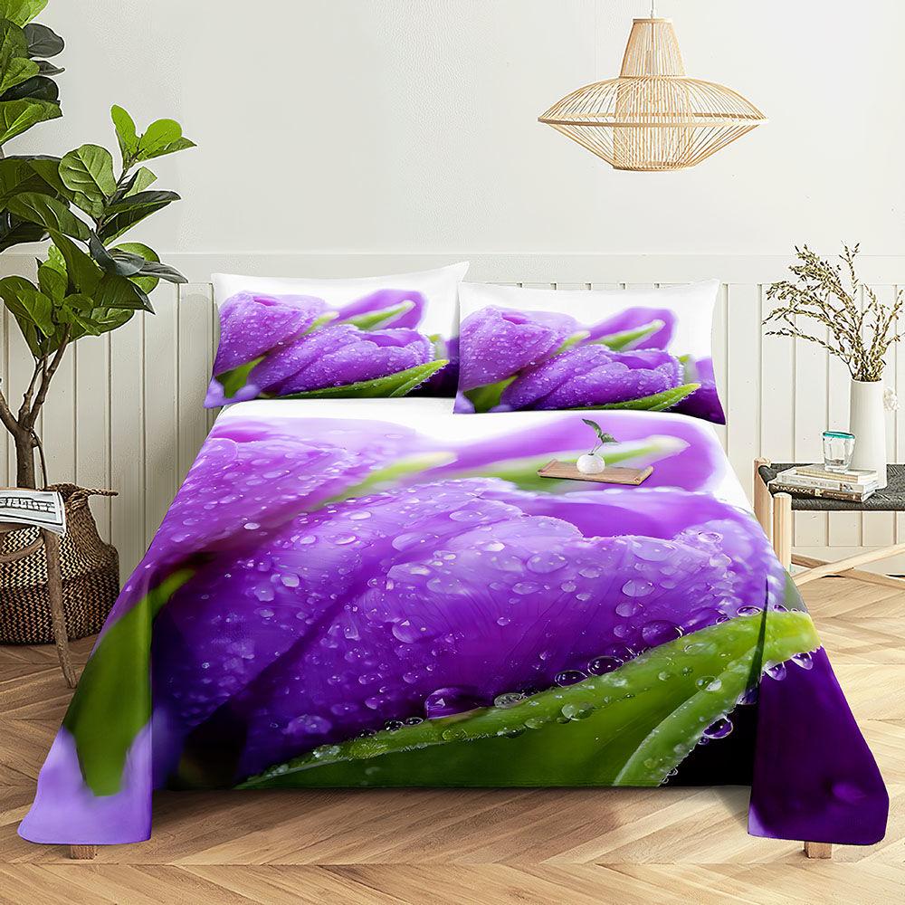 Мягкие простыни с высокой эстетической ценностью, подходящие для всех сезонов, простыни для двуспальной кровати, наволочки