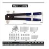 HYCDIYTS Hand Riveter Set, 86-Piece Set with M3/M4/M5/M6/M8 Screws and Nut Rivets, Rivet Tool, and Rivet Nut Pliers (86-Piece Hand Riveter Set)