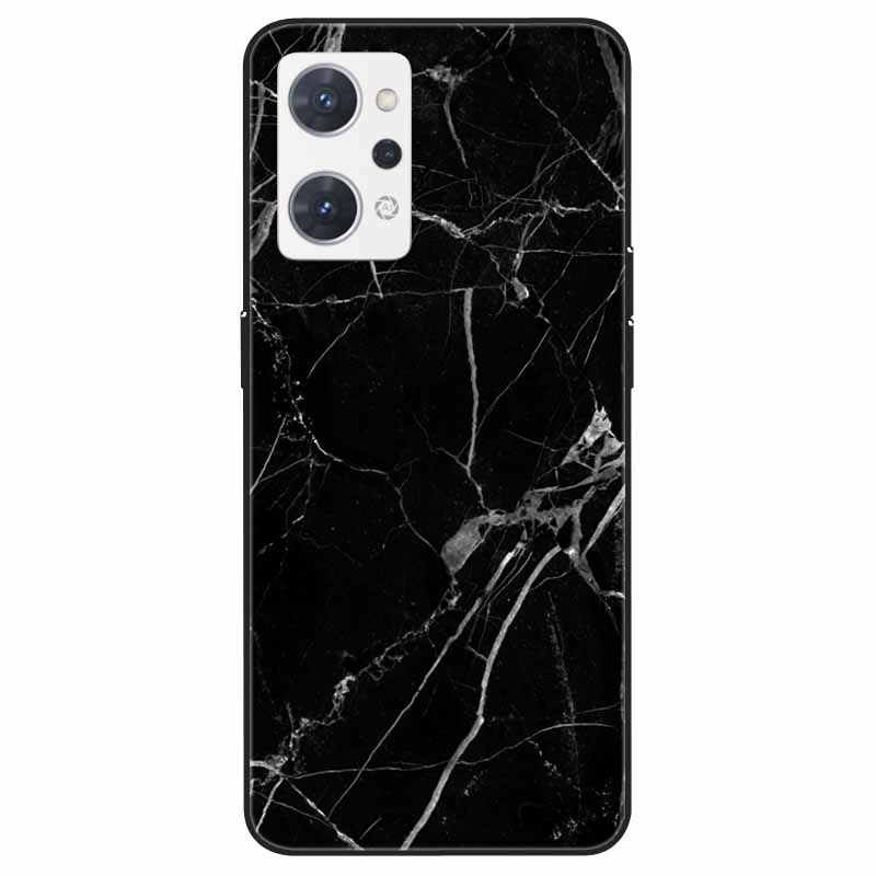 For OPPO Reno 9A 7A Case Soft TPU Fashion Marble Silicone Bumper Covers for OPPO Reno 9 A 5G CPH2523 Reno7A Protector Reno9 A