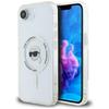 Karl Lagerfeld IML Metal Karl Head MagSafe Case for iPhone 16e / 17e White