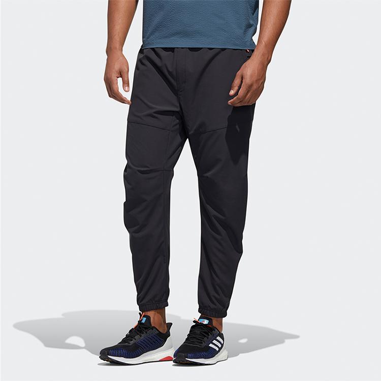 adidas Мужские спортивные штаны Essential Twill Knit Bottoms черного цвета GF4005