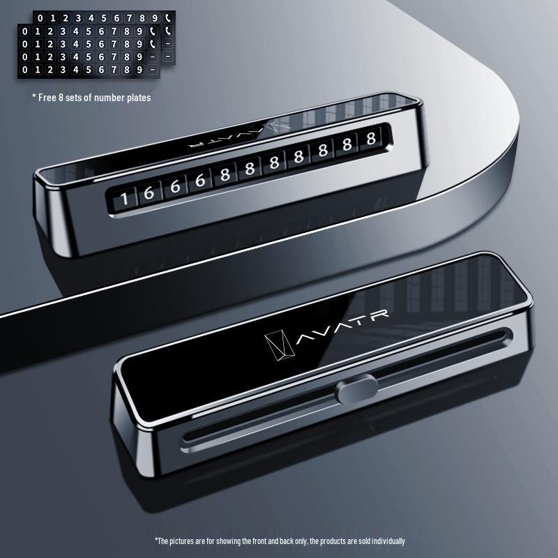 Мобильная парковочная табличка с номером телефона Avatr 07 для модели автомобиля 2024 года со скрытой сдвижной функцией Avatr 12