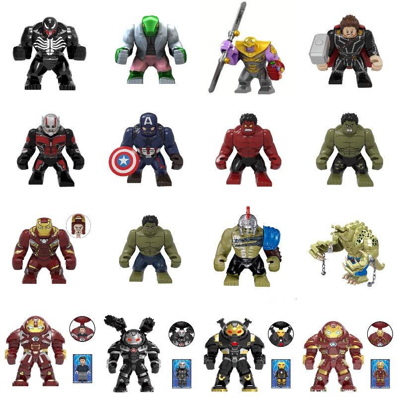 Набор экшн-фигурок супергероев Pg Коллекция для взрослых Включает Железного Человека Халка Тора Капитана Америку Грута АБС-пластик Высота 8 см