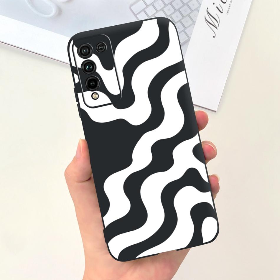 For Honor 10X Lite Phone Case Honor 10Xlite DNN-LX9 Fashion Moon Design Soft Silicon Shockproof Protective Cover Bumper