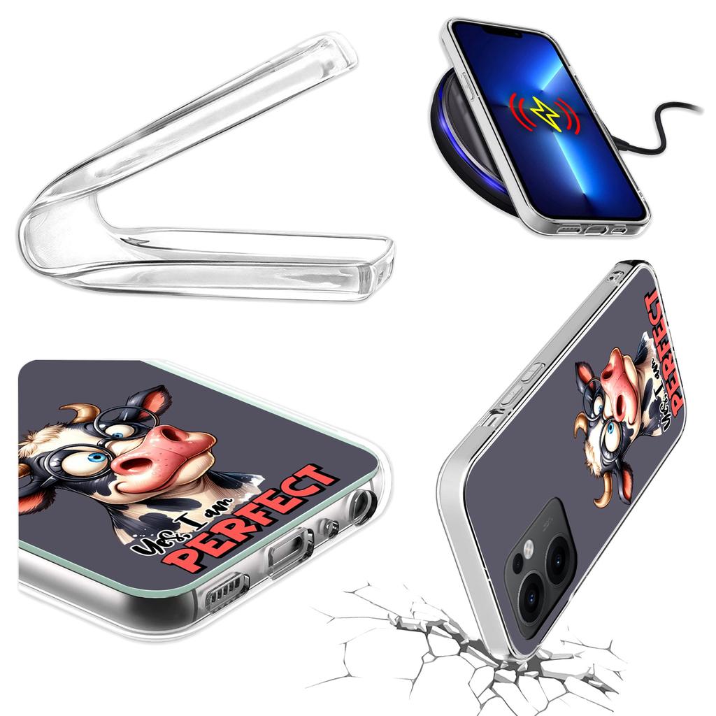 Etui Do Oppo Reno 13F 5G / 13 Fs 5G Foto Case Plecki Słonik + Szkło 9H